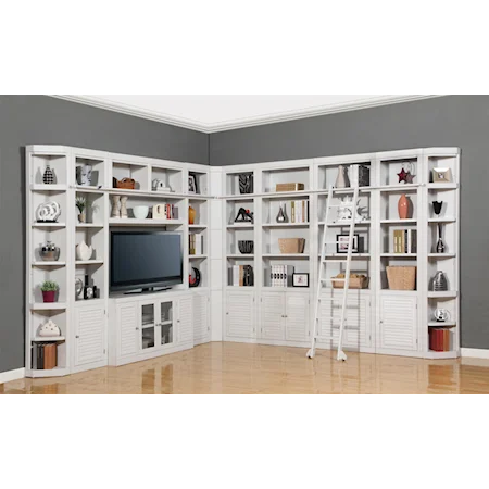 Eleven-Piece Deluxe Entertainment Center Two-Wall Unit